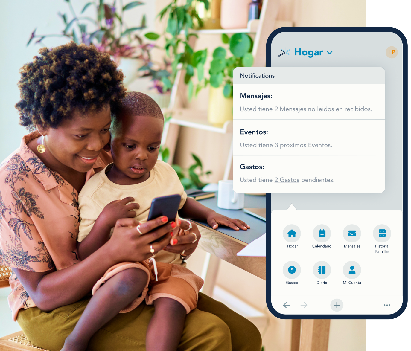 Hogar de la aplicación OurFamilyWizard