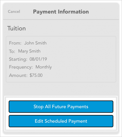 Edit or Stop a Scheduled Payment via OFWpay™