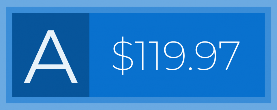 Package A price is $119.97