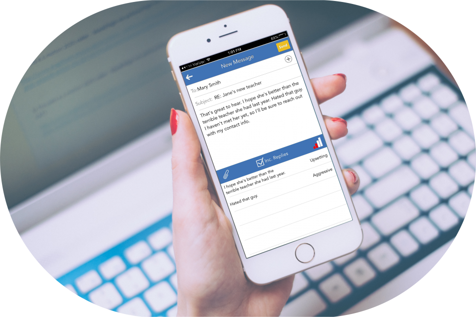 Message flagged by Tonemeter in the iOS OFW parent app