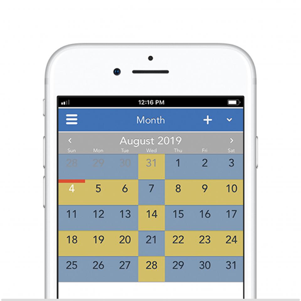 Shift Calendar Template