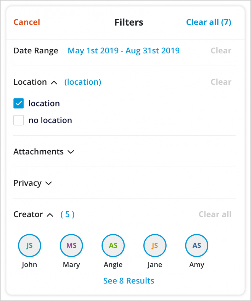 Using Journal Filters