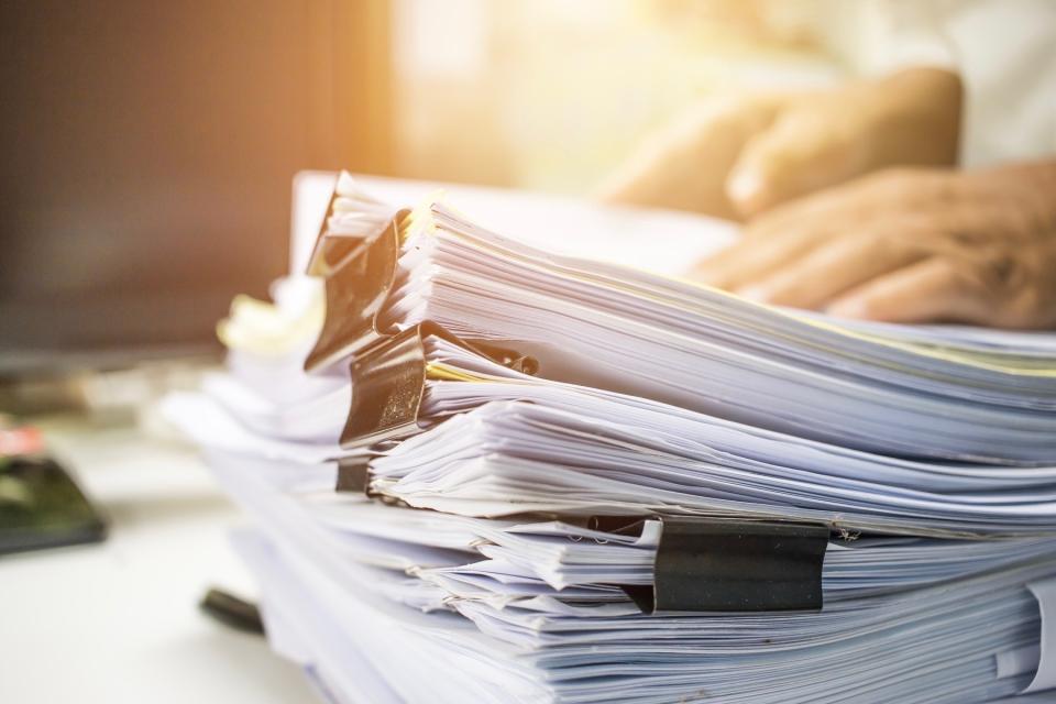 Stack of papers